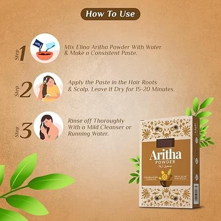 Miniatura 4 de 100% puro y natural, Ritha orgánico, Aritha, polvo de soapnut para el crecimiento del cabello, lavado de cabello, limpieza y acondicionador natural