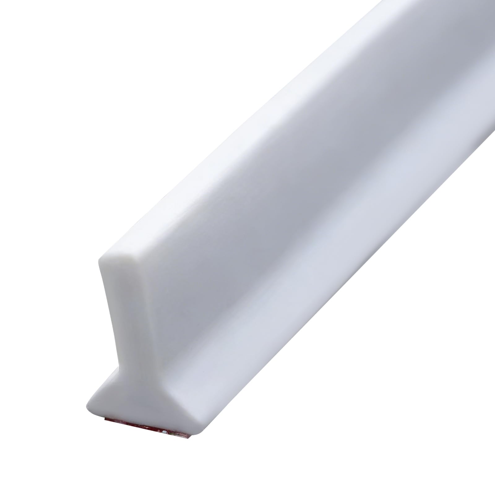 1.2M T Silicone Shower Threshold Water Barrier,Wet Room Bathroom Floor Beading,Shower Tray Sealing Strip,Tile Edge Caulk Trim for Bathroom Bathtub,Countertop,Kitchen (White)