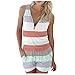 MJGkhiy Mono para mujer, elegante, corte holgado, con tirantes, para la playa, informal, holgado, de una pieza, talla grande, cómodo, para verano, para la playa, Rosa., XXL