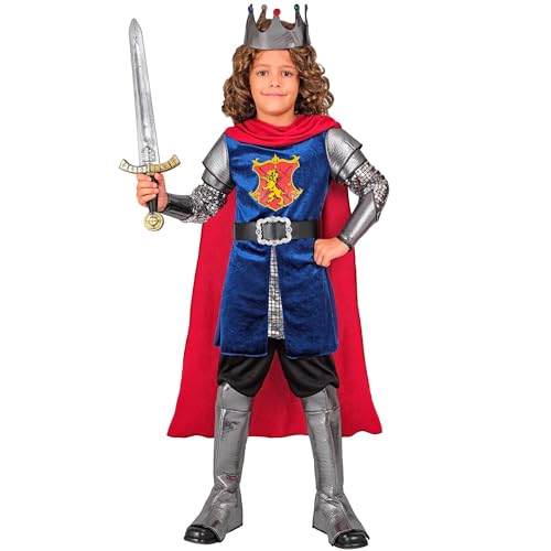 W WIDMANN MILANO Party Fashion - Costume de roi pour garçon, 8 pièces, chevalier médiéval pour carnaval