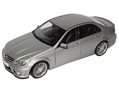AUTOart Mercedes-Benz C-Klasse C63 AMG Limousine Grau W204 Ab 2007 76275 1/18 Modell Auto Cover