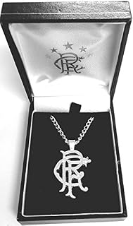 Rangers FC Silver Plated Crest Pendant & Chain