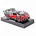 BDTCTK Bugatti Vision GT Supercar 1/32 Zinc Alloy Die Casting Pull Back Car Model Toy Sound and Light for Boy Girl Gift （red）
