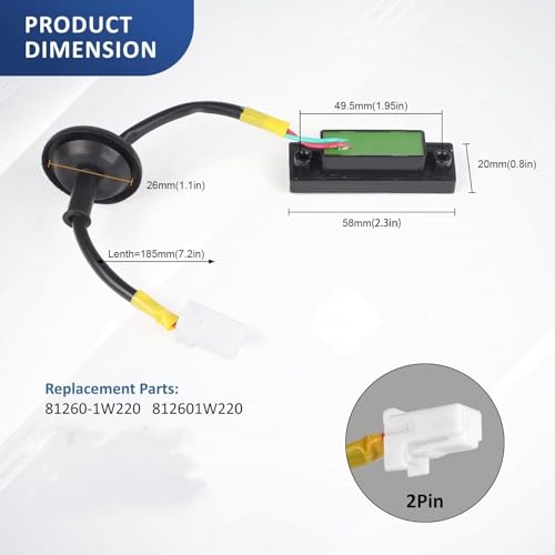 Coffre bloqué ? Bouton d'ouverture du coffre 812601W220 de rechange