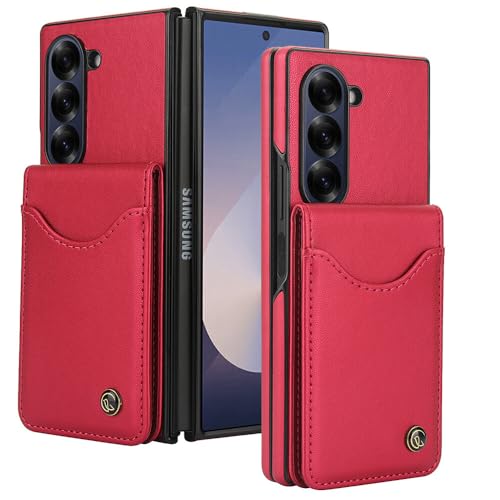 Housse portefeuille Samsung Galaxy Z Fold 3 rouge idéal pour le quotidien