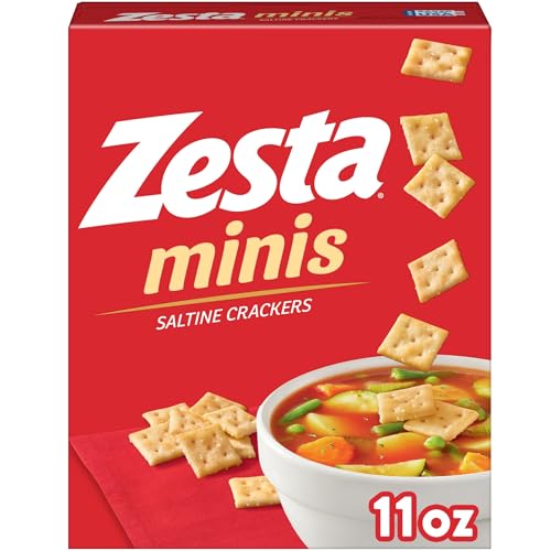 Zesta Minis Saltine Crackers, Soup Crackers, Lunch Snacks, Original, 11oz