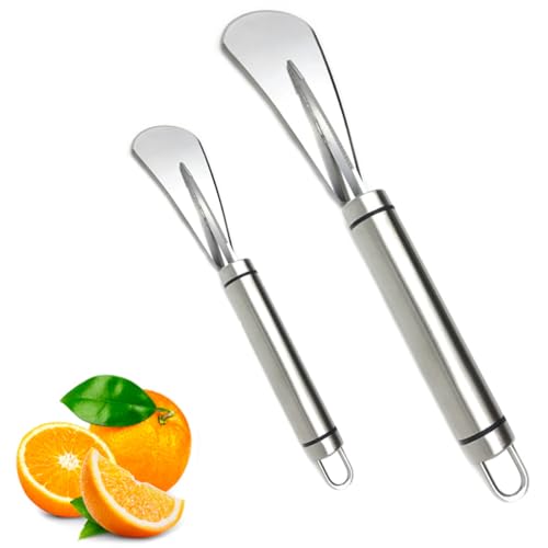 Pelador de frutas de acero inoxidable de grado alimenticio, abridor de pomelo, cuchillo de pomelo de cocina, cortador de limón, cuchillo de pomelo, pelador de naranja, adecuado for varios tipos de fru