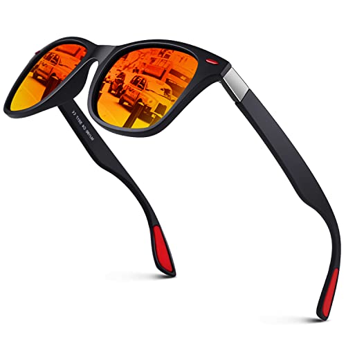 Image of LINVO丨Half Rim High-end Branded and Stylish Sunglasses丨Polarized and 100% UV Protected 丨Men & Women丨Medium丨Riding & Driving