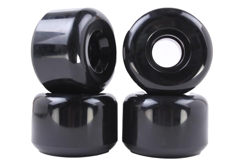 Generic 60mm x 40mm skateboard Wheels gel soft blank (Black)