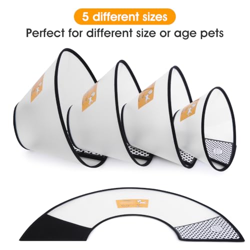 Image of Inspack Cone for Dogs to Stop Licking，Dog Cone Collar Alternative, E-Collar for Large /Medium /Small Dogs After Surgery, Elizabethan Comfy Cat Head Neck Ecollars of Shame, Pet Recovery Collars & Cones
