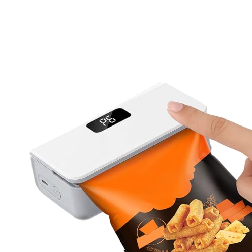 Mini sellador recargable con pantalla LED para conservación alimentos