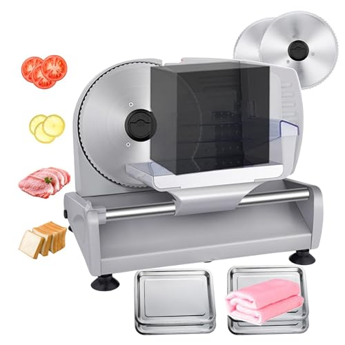 Cortadora eléctrica de carne y pan acero inoxidable