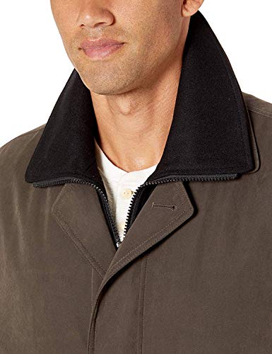 Adam Baker Men's Single Breasted Jacket 3/4 Length All Year Round Raincoat with Removable Liner4