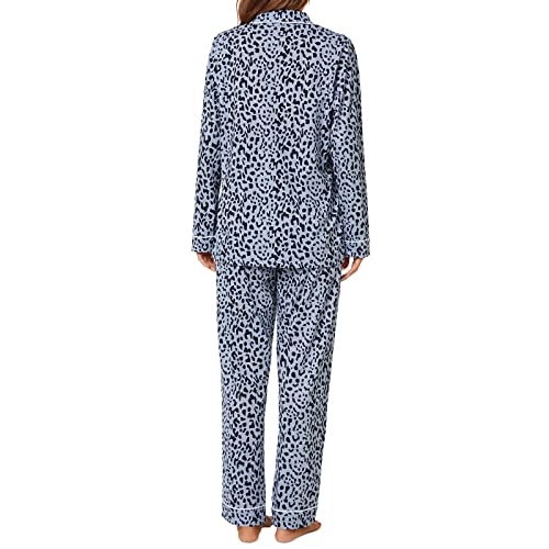 Image of Tugege Pajamas Set Long Sleeve Sleepwear Womens Button Down Nightwear Pj Sets