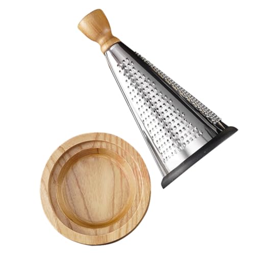 Rallador de Queso Multifuncional con Mango de Madera miniatura 1