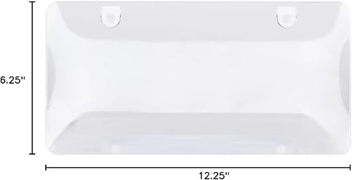 Miniatura 9 de BLVD-LPF OBEY YOUR LUXURY Protectores de matrícula de automóvil, 1 paquete de fundas universales con diseño de burbujas transparentes, cubiertas de