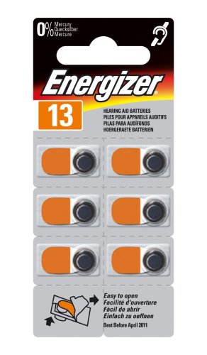 Preisvergleich Produktbild Energizer Hörgeräte-Batterie AC13E 6er Pack