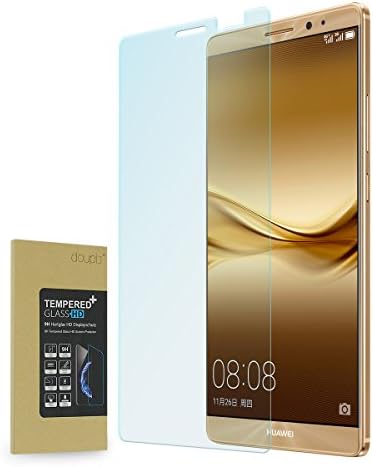 doupi Compatible Screen Protector for Huawei Mate 8, Premium 9H HD Tempered Glass 3D Touch Retina Crystal Clear Armored Anti Scratch Protective Display Guard