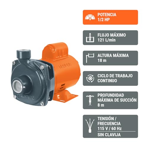 Bomba de agua 1/2 hp 2 bomba de agua 1 2 hp ficha tecnica marca TRUPER (2)