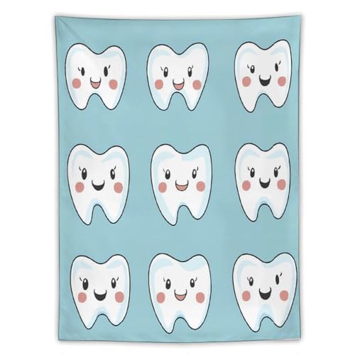 Tapiz decorativo de dientes, el accesorio ideal para tu sala de estar moderna