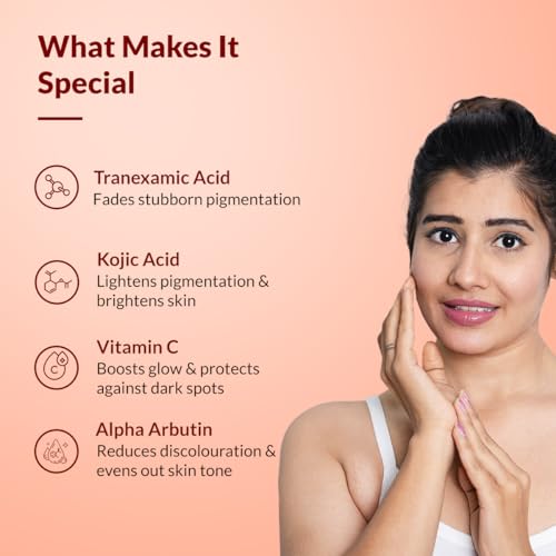 Image of Fixderma Tranexamic Acid + 2% Kojic Acid + 1% Arbutin SKARFIX -TX Face Cream | Pigmentation Removal Cream | Kojic Acid Cream | Uneven Skin Tone - 30 gm