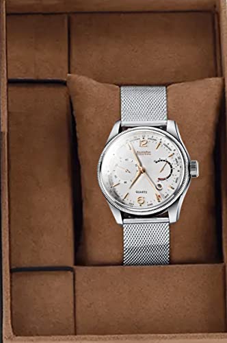 Image of DOUBLERUN 8005 3D Glass Date Display Dial Chain Belt Analog Watch - for Men