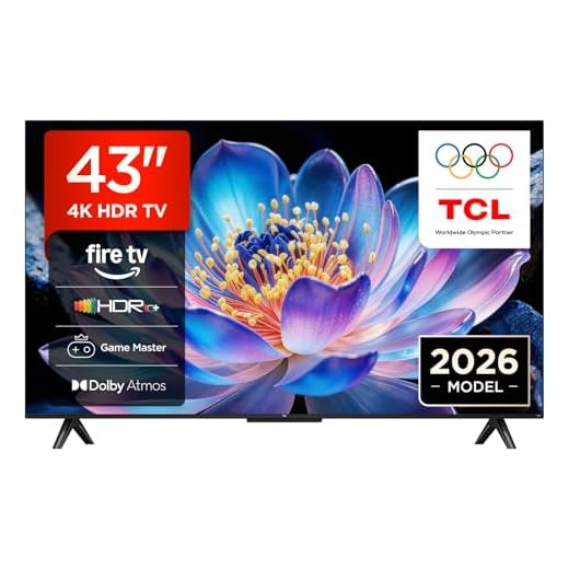 TCL 43V6D 43 pollici, 4K UHD, Smart TV, Fire TV, HDR10+, Dolby Atmos, DTS:X, Game Master, Motion Clarity, AirPlay 2, Compatibile con Alexa