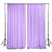 Chiffon Backdrop Curtain 5ftx9ft Lavender Voile Sheer Curtains 2 Panels Wedding Ceremony Backgrounds Polyester Chiffon Fabric Drapes for Party Stage Decoration (5ftx9ft(29x108 x2), Lavender)