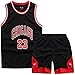 Produktbild DaceStar Basketball Kinder Trikot 2 Stücke,Jungen Basketball Trikot Kinder,Schwarz Basketball Kleidung Kinder,Basketball Kinder Kleidung Jungs,Basketball Jersey + Basketball Shorts Kinder(XL)