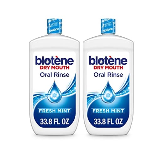 Biotene Oral Rinse Mouthwash for Dry Mouth, Breath Freshener and Dry Mouth Treatment, Fresh Mint - 2x33.8 fl oz