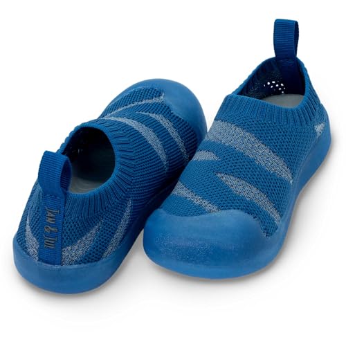 Image of JAN & JUL Slip-on Knit Shoes, Machine Washable and Lightweight Sneakers for Toddler Boys and Girls
