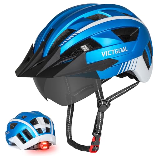 VICTGOAL Fahrradhelm MTB Mountainbike Helm mit magnetischem Visier...