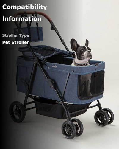 image for OJCME Dog Stroller for Large & Medium Dogs (20–132 lbs), Pet Strolle