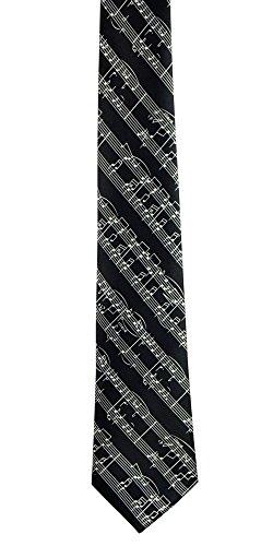 BodyJewelryOnline New Mens Musical Notes Fashion Necktie 3