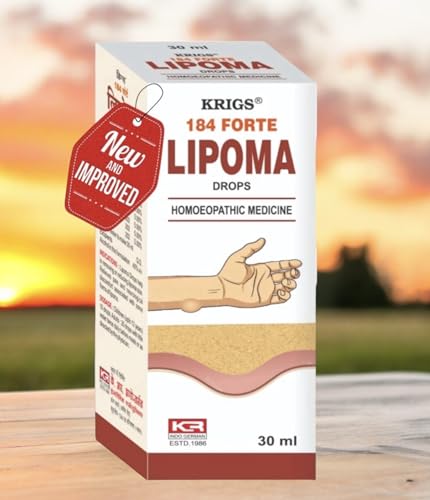 KRIG'S 184 Forte Lipoma Drops Homeopathic Medicine (30ml) - SET OF 1 Bottle