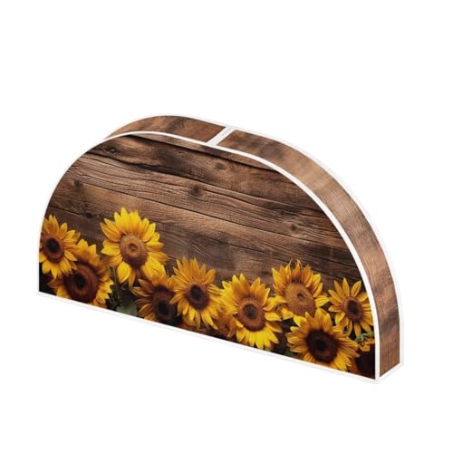 Sunflower Hanging Garment Bag Wood Print Breathable Garment Shoulder Foldable Comfortable for Home2