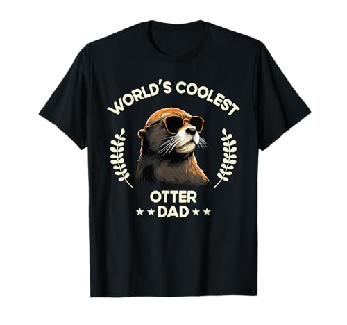 World's Coolest Dad Papa - Lustiger Otter für Herren T-Shirt