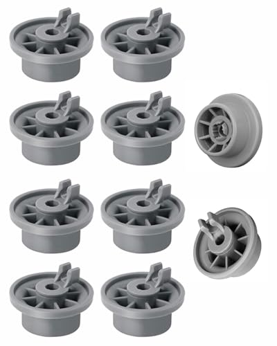 IPNSDON Juego de 8 Ruedas y Rodillos para Cesto Inferior de Lavavajillas - Repuestos Compatibles con Bosch Siemens Neff Beko - Piezas de Ruedas Cesto Lavavajillas