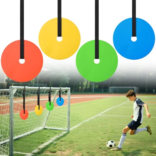 Cibles de but de football et disques d'entraînement réactif pour précision hockey crosse