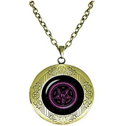 hars Black Butler Contract Seal Sebastian Michaelis Demon Contract Manga Art Anime Jewelry Black Butler Keychain Necklace - Religious Jewelry Locket Necklace