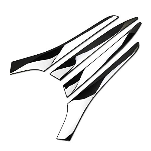 (トクトヨ)Tokutoyo カローラスポーツ対応 210系 ヘッドライト ガーニッシュ フロント メッキ仕上げ アクセサリー カスタム 外装 エアロ パーツ 4PCS