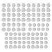 Produktbild Selbstklebende Klebeband, doppelseitiger Aufkleber, runde Punkte, sehr klebrige Hakenschlaufe, 10 mm, 45 Paar, ANG 20 mm, 45 Paar (weiß)