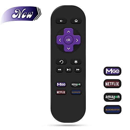 Gvirtue Replacement Remote Control for Roku Models: Roku 1, Roku 2(HD, XD, XS)
