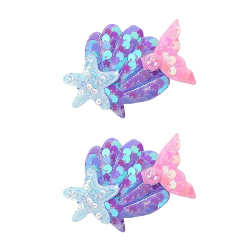 Pinzas para el cabello Mermaid en forma de estrella de mar miniatura 1