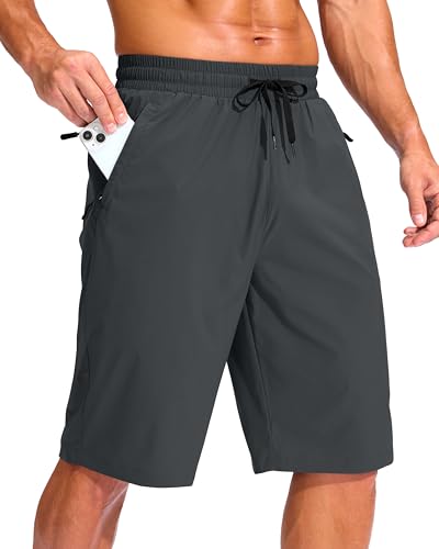 G Gradual Men's 11"/13" Swim Trunks with 3 Zipper Pockets Board Shorts