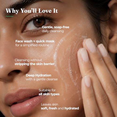 Image of THE FACECRAFT PROJECT Face Cleanser Gentle Gel Face Wash | Soap Free Daily Use with Hyaluronic Acid Lactic Acid Hydrating Mask for All Skin Types, 25 ml (Pack of 2)