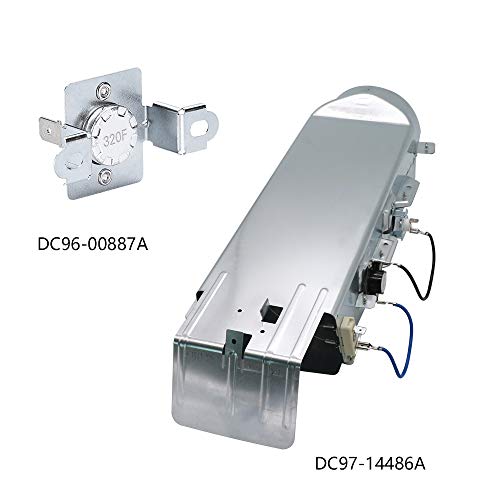 【Upgraded】DC97-14486A Dryer Heating Element Compatible With Samsung dryer DV42H5000EW/A3 DV45H7000EW/A2 DV48H7400EW/A2 DV40J3000EW/A2 DVE50M7450W/A3 DV42H5200EW/A3 by AMI PARTS by AMI PARTS - Image 2