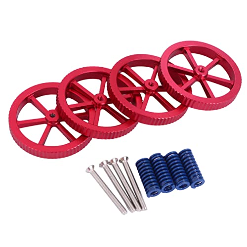 OKUMEYR Aluminum Alloy Leveling Spring Nut Kit Hand Leveling Nuts Set Compatible Ender-3 10s for 3d Printer