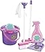 Aurora Store Set Pulizie Colore Rosa, Viola e Bianco Giocattolo per Bambini Set Completo di Accessori