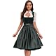 Trachtenrock Goxozzy Dirndl Damen Midi Samt mit Dirndlschürze